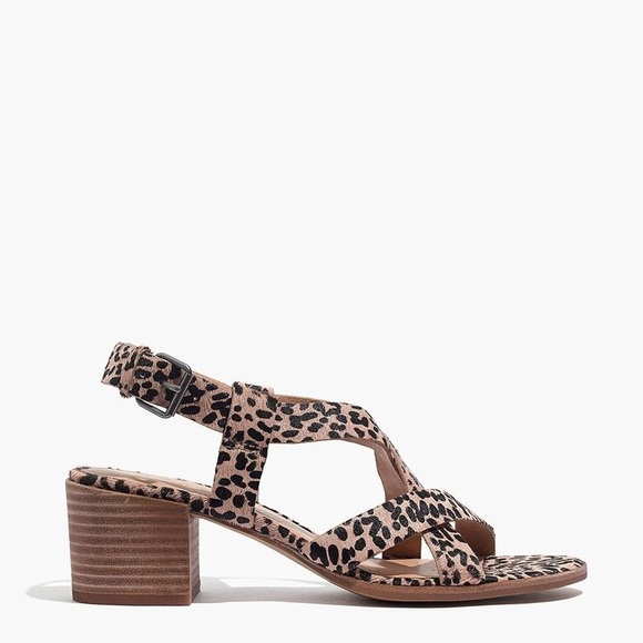 Madewell Alyssa Sandal in Leopard Calf Hair - Picture 3 of 3